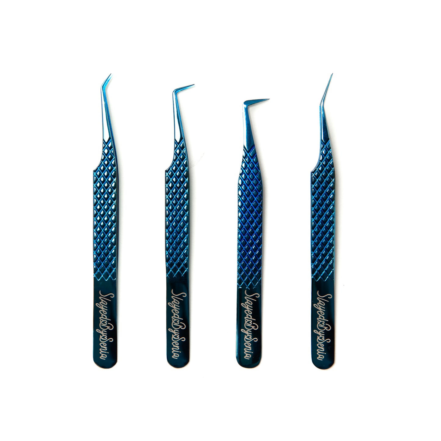 Blue Titanium Plasma Lash Tweezers