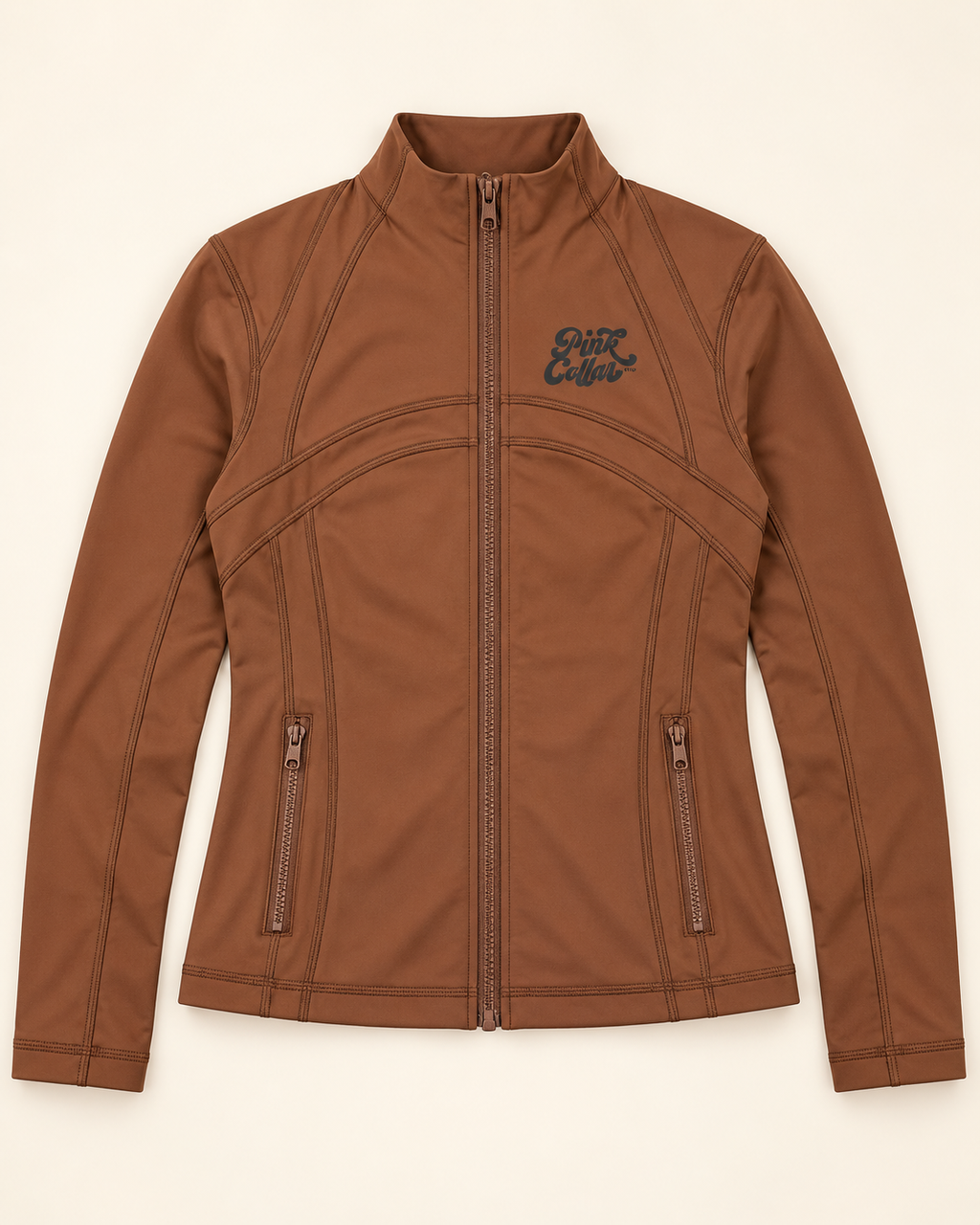 Brown Pink Collar Jacket PRE ORDER