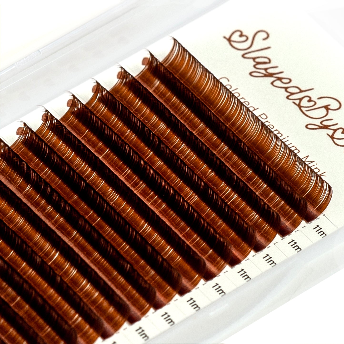 BROWN Premium Mink MIX Lash Trays Classic 0.15 D 12-18mm