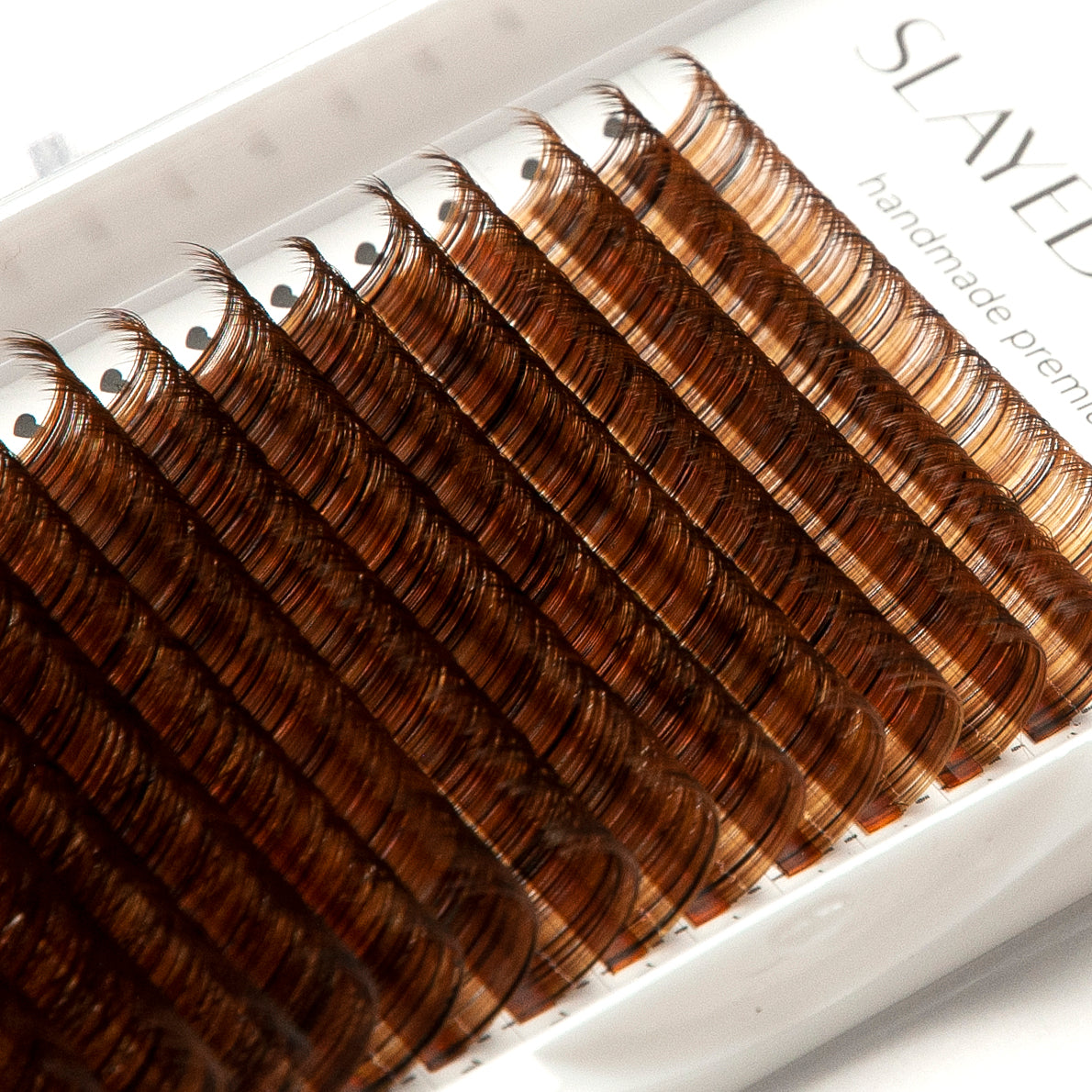 BROWN Premium Mink MIX Lash Trays 0.05 D Curl 10-18