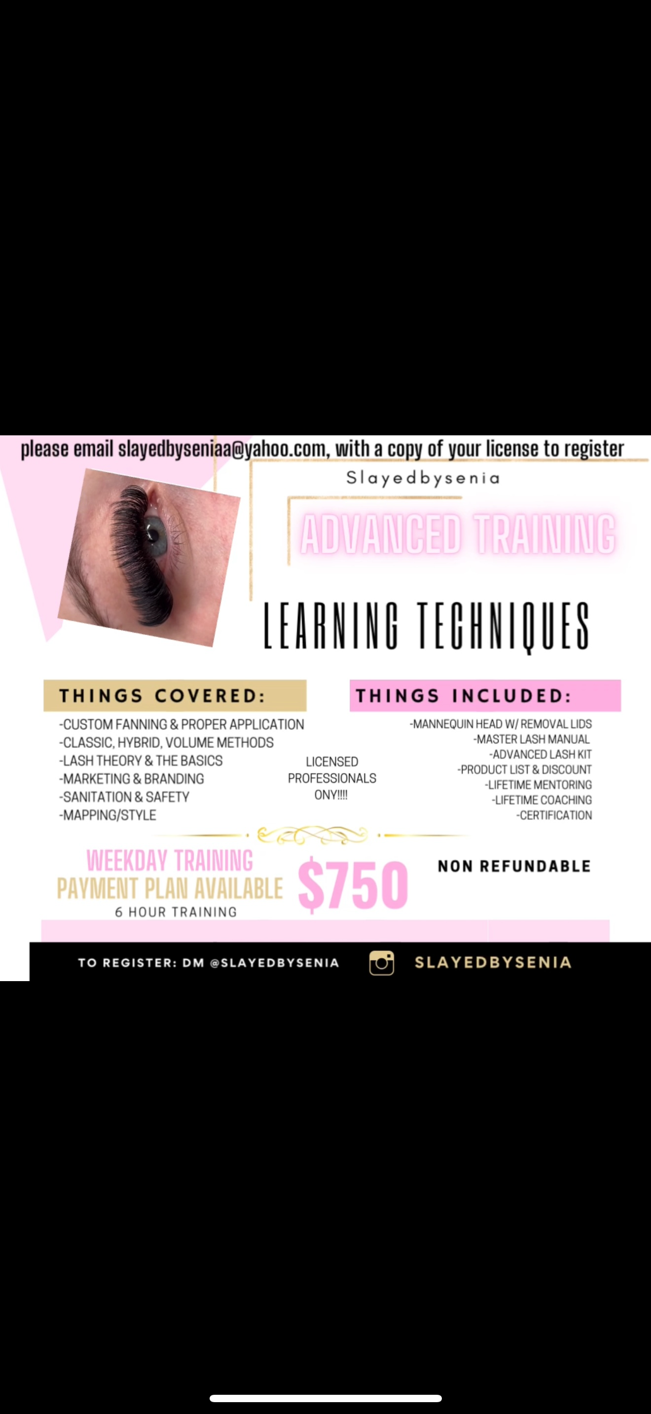 Advanced Lash Training