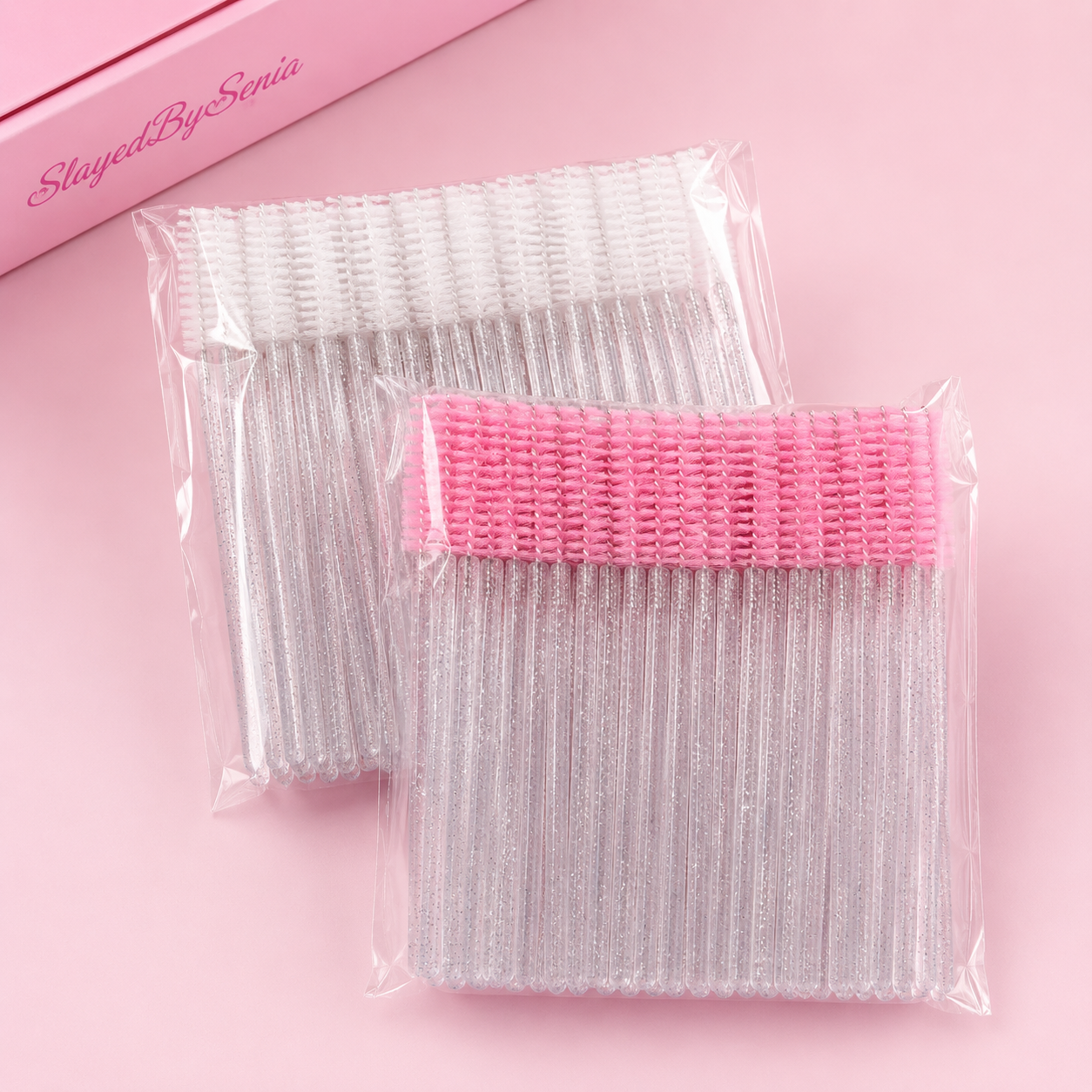 Crystal Handle Eyelash Brush Spoolie (50 Pieces)