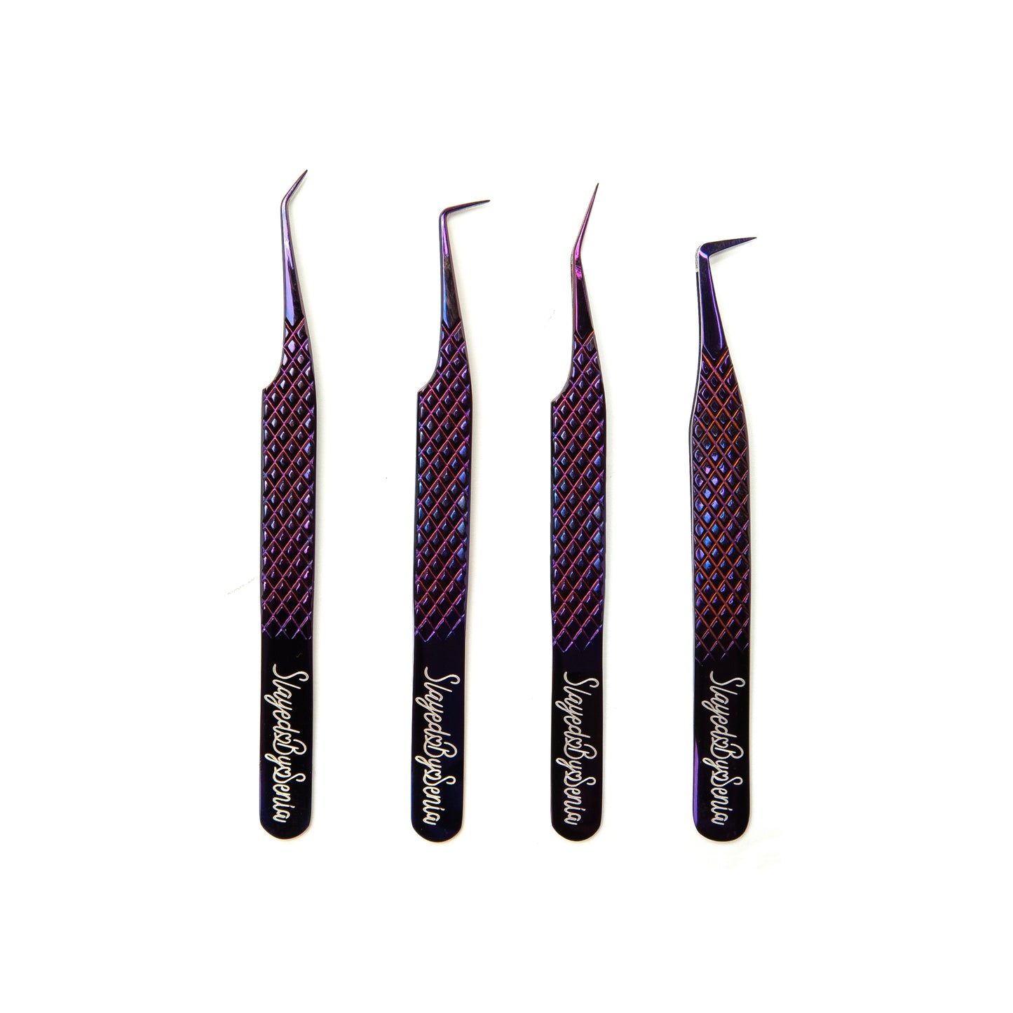 Purple Platinum Lash Tweezers