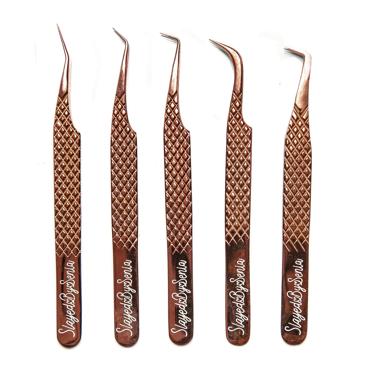 Rose Gold Platinum Lash Tweezers